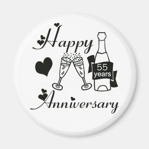 55th. Anniversary Magnet