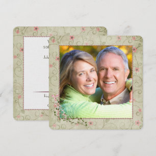 55th Anniversary Party with Photo  Invitation