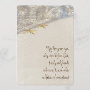 55th Anniversary Vow Renewal Wedding Program Programme