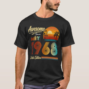 55th Birthday 55 Years Old Awesome Since May 1968 T-Shirt