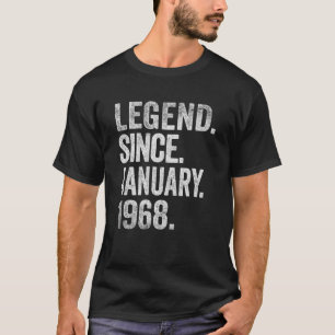 55th Birthday Boys 55 Years Old Legend Since Janua T-Shirt