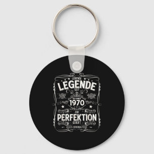55th Birthday Gift Men Women Legend December 1970  Key Ring