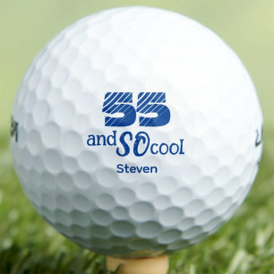 55th Birthday Golfer Gift for Friend - 55 So Cool Golf Balls
