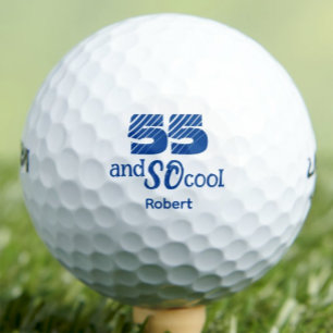 55th Birthday Golfer Gift for Uncle - 55 So Cool Golf Balls
