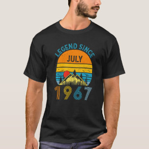 55th Birthday Legend Since July 1967 Vintage 55 Ye T-Shirt