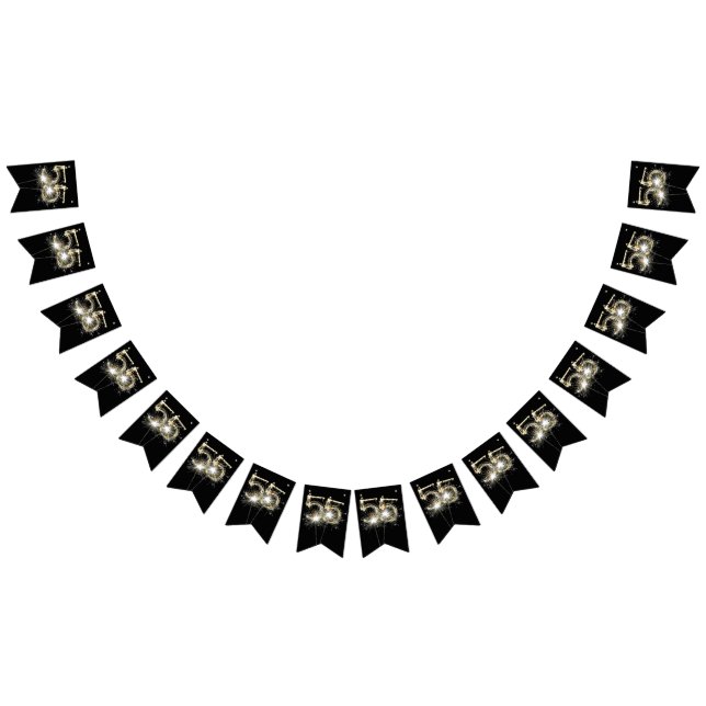 55th Birthday Or Anniversary Party Bunting (All)