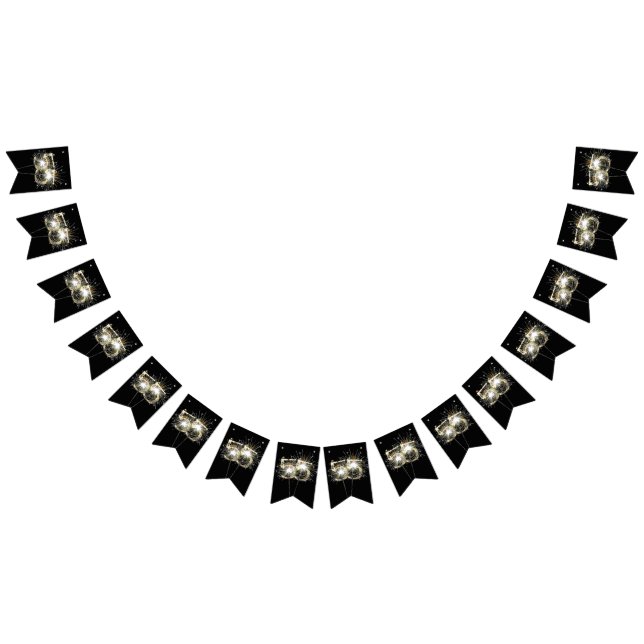 55th Birthday or Anniversary Party Sparklers  Bunting (All)