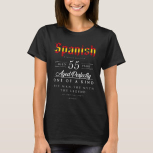 55th Birthday  Spanish Age 55 Years Old Born In Sp T-Shirt