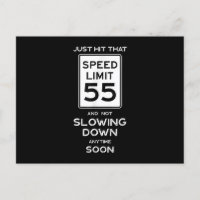 55th Birthday Speed Limit Sign Auto Mechanic Car