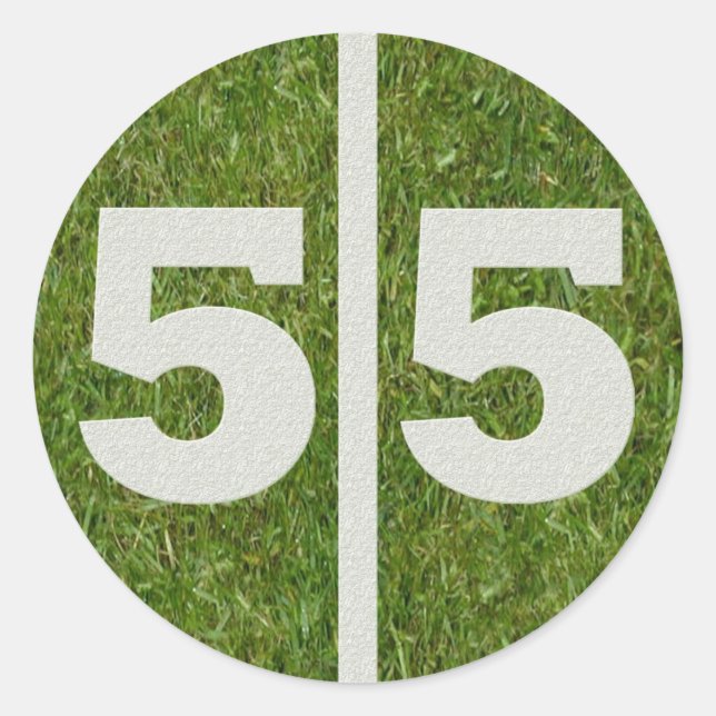 55th Birthday Yard Sticker (Front)