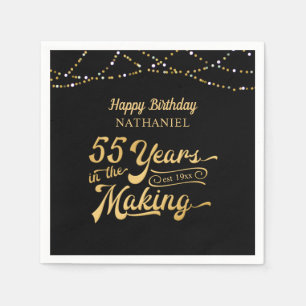 55th Birthday YEARS IN THE MAKING Happy Birthday Napkin