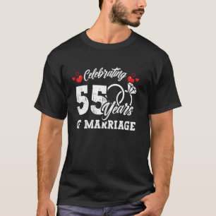 55th Wedding Anniversary Celebrating 55 Years Matc T-Shirt