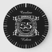 55th wedding anniversary emerald crest