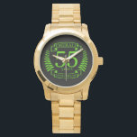 55th Wedding ANNIVERSARY EMERALD Watch<br><div class="desc">A design to celebrate your FIFTY FIFTH year of marriage. EMERALD is the traditional gift for this occasion. The text reads EMERALD 55 year anniversary. A romantic design to celebrate your 55th year of marriage. If you would like any help customising this design please contact me, there is an ask...</div>