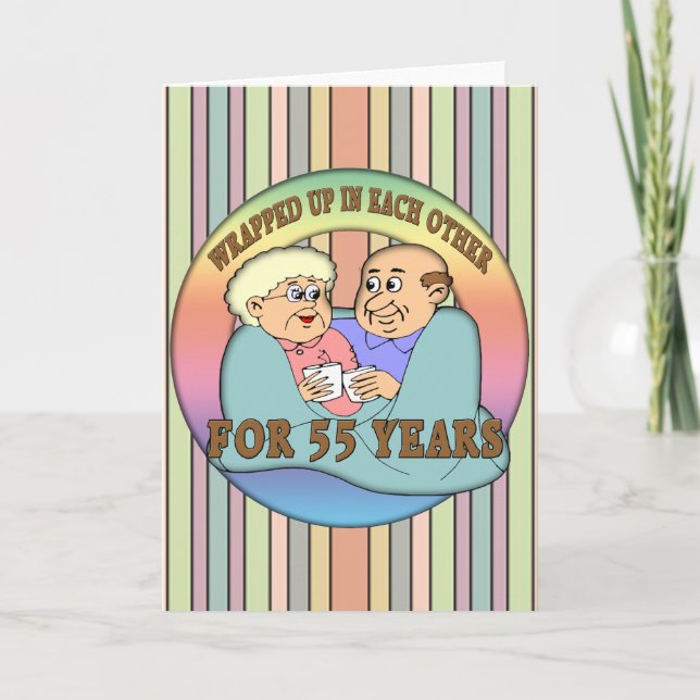 55th Wedding Anniversary Gifts Card (Front)