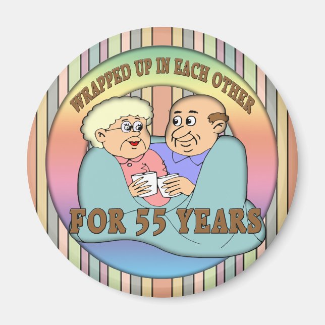 55th Wedding Anniversary Gifts Magnet (Front)