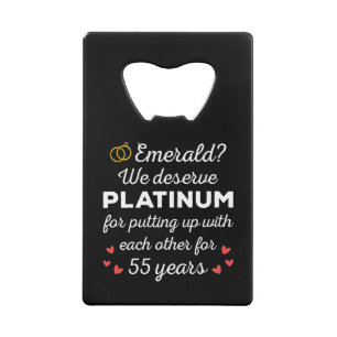 55th Wedding Anniversary I - Emerald Funny Couple