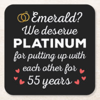 55th Wedding Anniversary I - Emerald Funny Couple