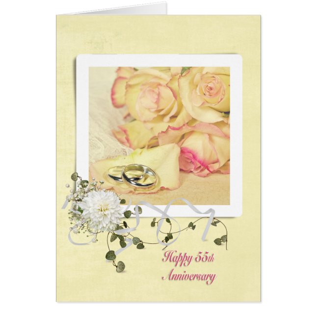 55th Wedding Anniversary Roses (Front)