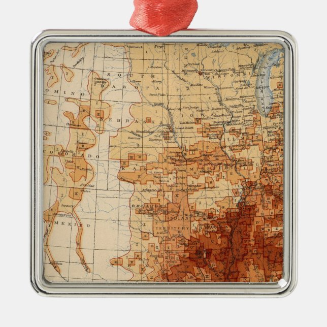 56 Proportion Negro population Metal Tree Decoration (Front)