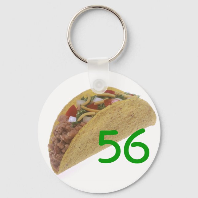 56 Tacos Key Ring (Front)