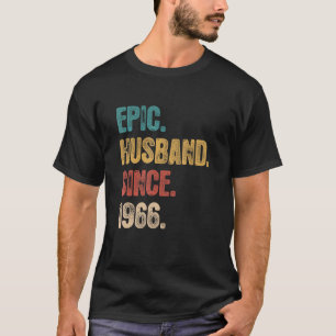 56 Wedding Aniversary For Him  Epic Husband Since  T-Shirt