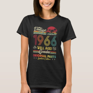56 Year Old Vintage 1966 Original Parts 56th Birth T-Shirt