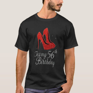 56 Years Old 1966 High Heels It's My 56th Birthday T-Shirt