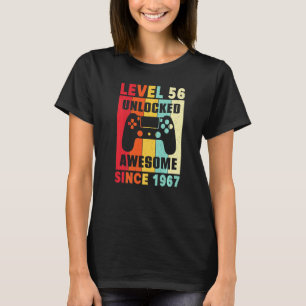 56 Years Old Awesome Since 1967 Women Men 56th Bir T-Shirt