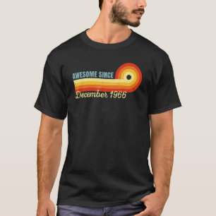 56 Years Old Awesome Since December 1966 Retro 56t T-Shirt