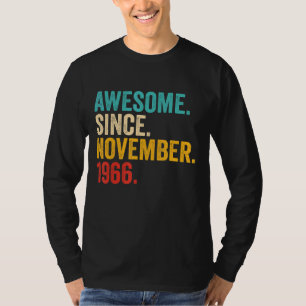 56 Years Old Gifts 56th Birthday Awesome Since Nov T-Shirt