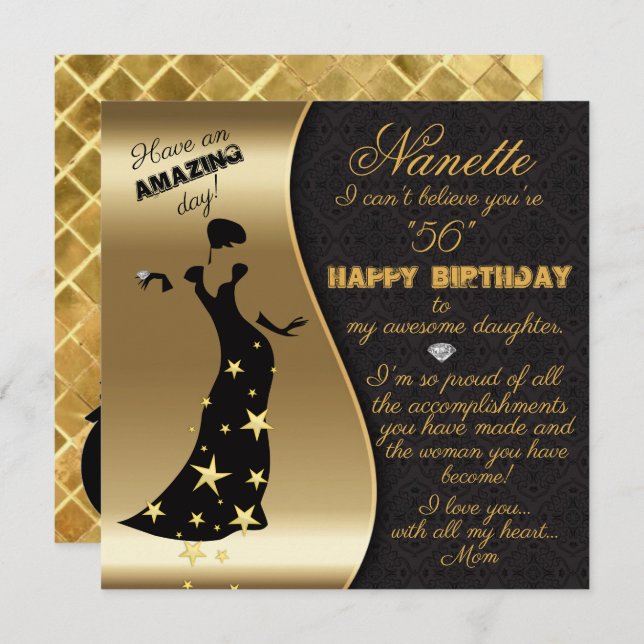 56th Birthday Greetings (Front/Back)