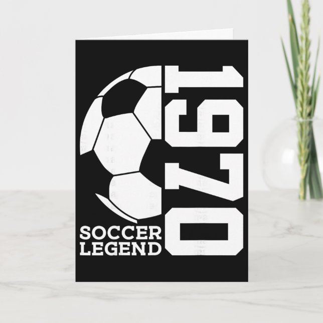 56th Birthday Soccer Legend 1970  Card (Front)