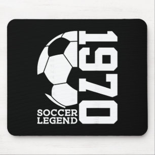 56th Birthday Soccer Legend 1970 Mouse Pad