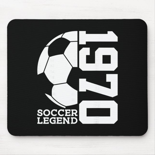 56th Birthday Soccer Legend 1970  Mouse Pad (Front)