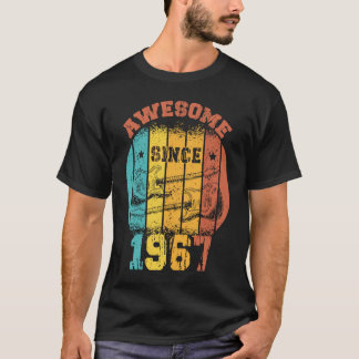 56th Birthday Vintage 1967 Retro 56 Years old Guit T-Shirt