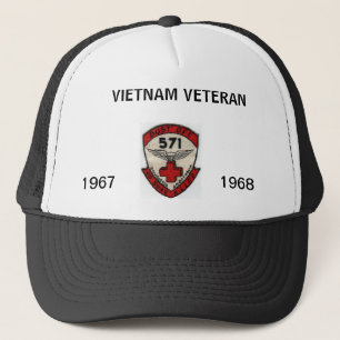 571st DUSTOFF ORIGINAL UNIT PATCH WITH DATES Trucker Hat
