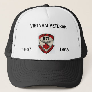 571st DUSTOFF ORIGINAL UNIT PATCH WITH DATES Trucker Hat