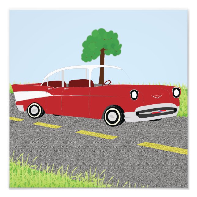 '57 Bel Air 12x12 print (Front)