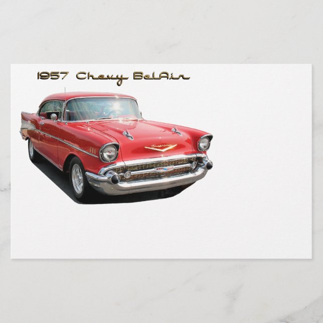 57 Chevy BelAir stationery (Front)