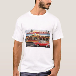 57 Chevy in front of '50's style Coney Island T-Shirt