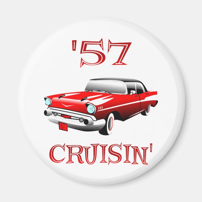 57 Crusin Car Magnet (Front)