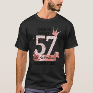 57 & Fabulous I Rose And White Party Group Candid T-Shirt