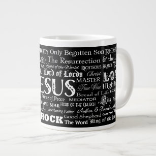 57 Names of JESUS 20 oz. JUMBO Coffee Mug REVERSE