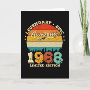 57 Year Old Bday 1968 Awesome 57th Birthday Gift Card