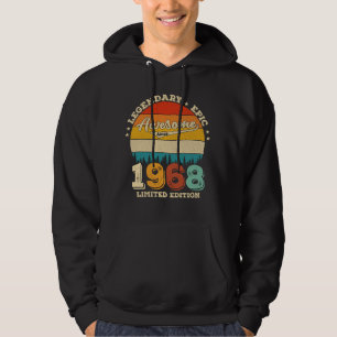 57 Year Old Bday 1968 Awesome 57th Birthday Gift Hoodie