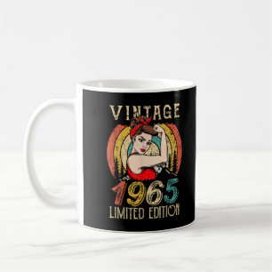 57 Year Old birthday shirt for women, Vintage 1965 Coffee Mug