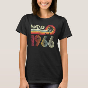 57 Yrs Old Men Women Vintage 1966 Retro 57th Birth T-Shirt