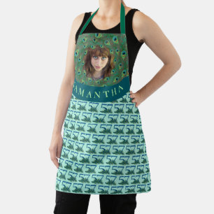 57th Birthday And Anniversary Personalized Photo Apron