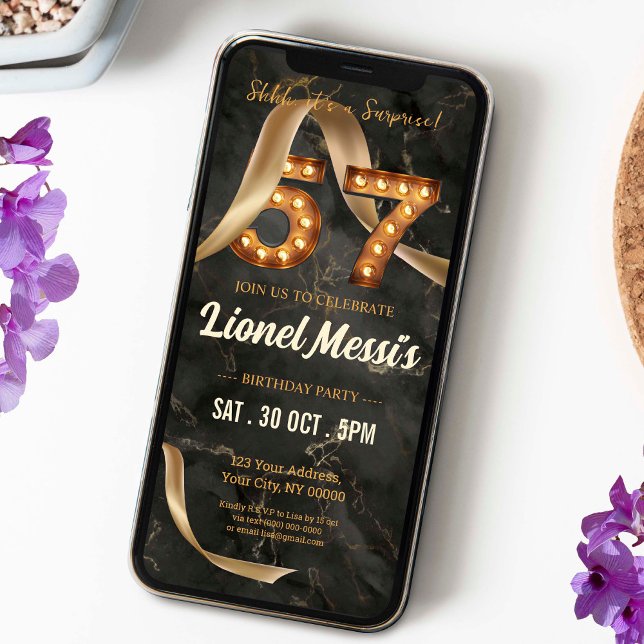 57th Birthday Invitation (Creator Uploaded)